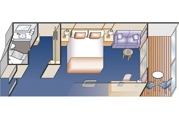 DELUXE BALCONY FLOOR PLAN